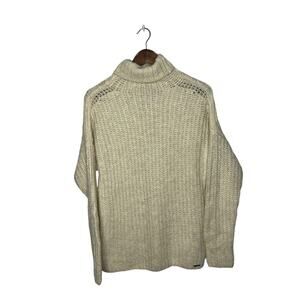 Abercrombie & Fitch sz M cream turtleneck‎ sweater